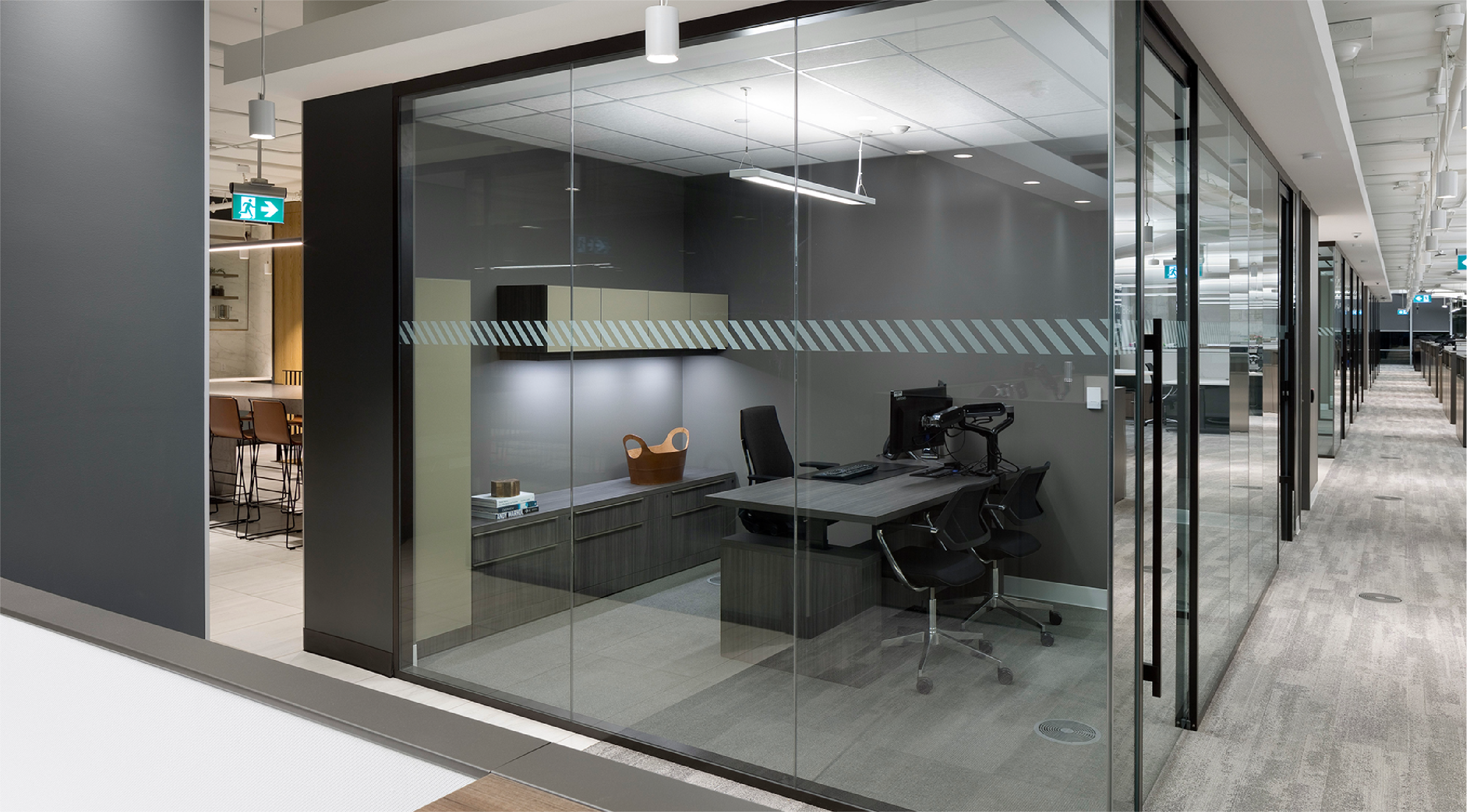Inviting open corner lounge arrangements at Bentall Kennedy