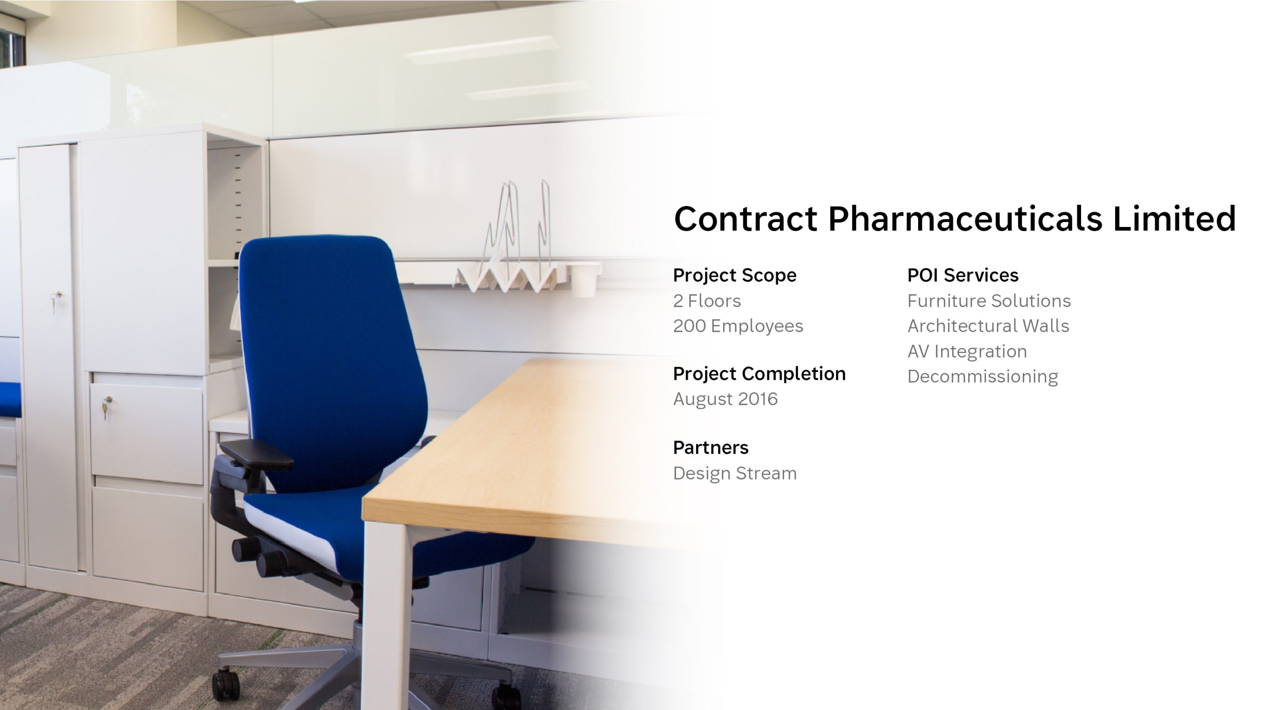 Purpose-built durable desking structures meeting strict pharmaceutical layouts